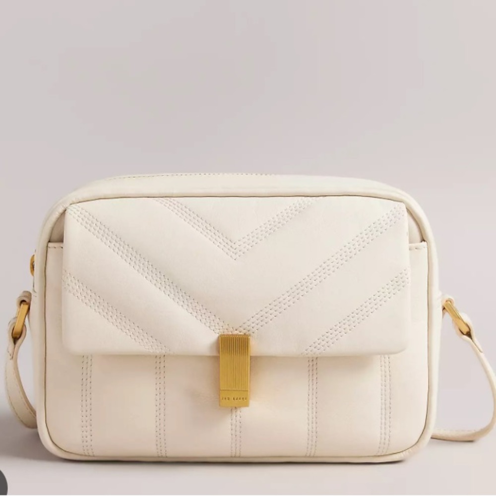 Off white cross body purse